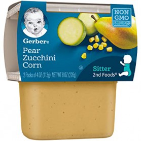 GERBER 2ND FOODS PEAR ZUCCHINI CORN 2PK*4OZ
