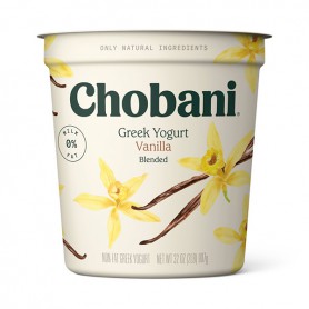 CHOBANI GREEK VANILLA YOGURT 32OZ