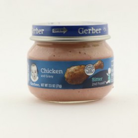 GERBER 2ND FOODS CHICKEN AND CHICKEN GRAVY 2.