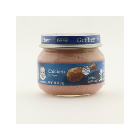 GERBER 2ND FOODS CHICKEN AND CHICKEN GRAVY 2.