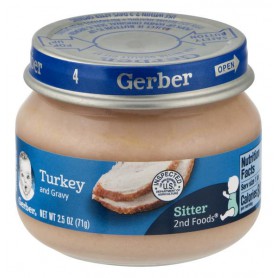 GERBER 2ND FOODS TURKEY AND TURKEY GRAVY 2.5O
