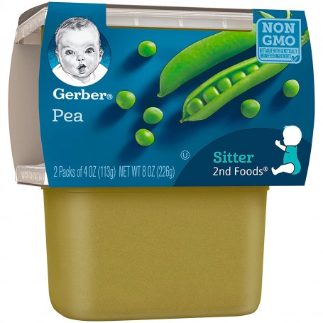 GERBER 2ND FOODS PEA 2PK*4OZ