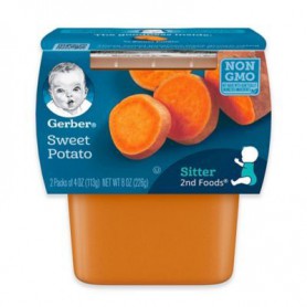 GERBER 2ND FOODS SWEET POTATO 2PK*4OZ