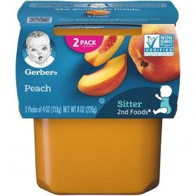 GERBER 2ND FOODS PEACH 2PK*4OZ