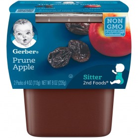 GERBER 2ND FOODS PRUNE APPLE 2PK*4OZ
