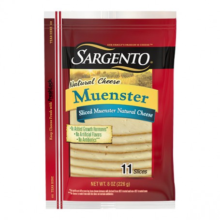 SARGENTO NATURAL MUENSTER SLICES 8OZ