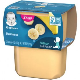 GERBER 2ND BANANA 4 OZ 2 PK