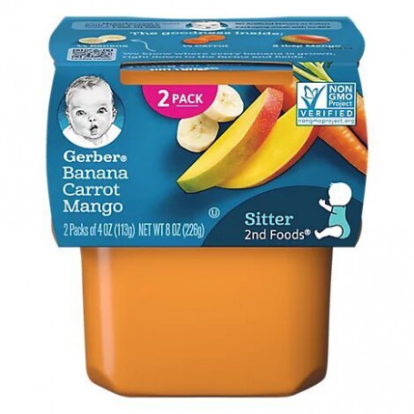 GERBER OR BAN CAR MANGO 4Z 2P (8 OZ)