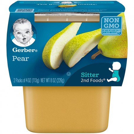 GERBER 2ND PEARS 4 OZ 2 PK