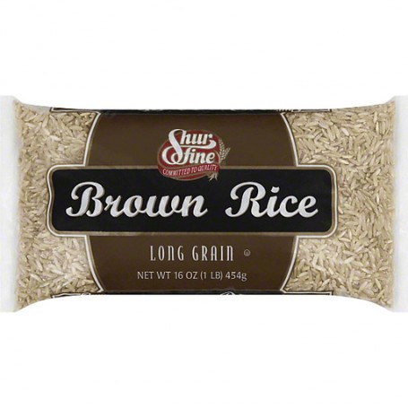 SHURFINE BROWN RICE (16 OZ)