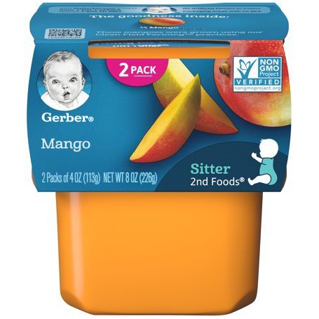 GERBER 2ND FOODS MANGOS 2PK 4OZ (8 OZ)