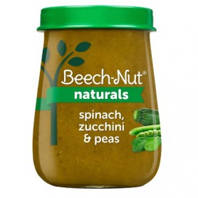 BEECHNUT STAGE 2 JUST Spinach, Zucchini & Peas (4 OZ)