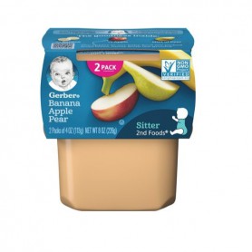 Gerber Bananas with Apples and Pears 2 pack (8OZ)