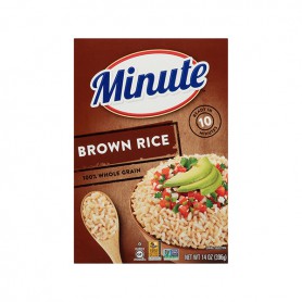 Minute Rice Brown Rice (Instant Whole Grain) (14OZ)