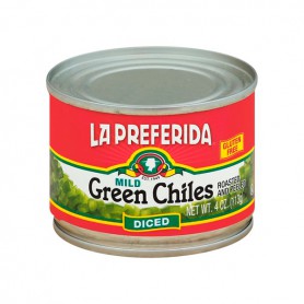 La Preferida Green Chiles, mild - diced(4OZ)