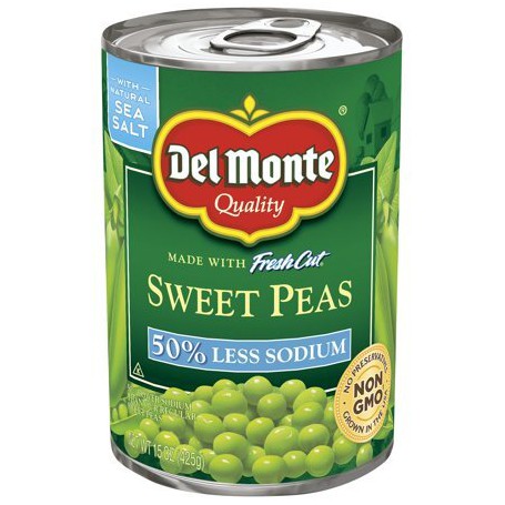 Del Monte Low Sodium Sweet Peas (15OZ)