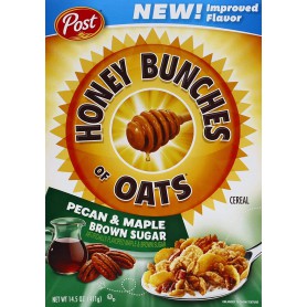 Post Cereal Honey Bunches of Oats Pecan & Maple Brown Sugar (14.5OZ)