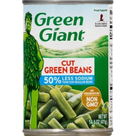Green Giant Cut Green Beans, 50% Less Sodium(14.5OZ)