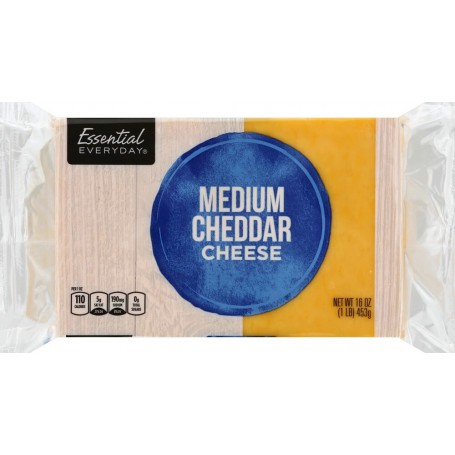Essential Everyday Medium Cheddar Cheese(16OZ)