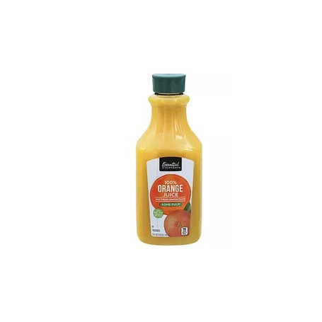 Essential Everyday Orange juice with some pulp, refrigerated(64OZ)
