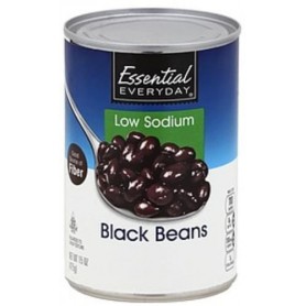 Essential Everyday Black Beans Low Sodium(15OZ)