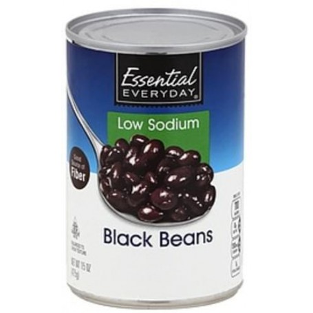 Essential Everyday Black Beans Low Sodium(15OZ)