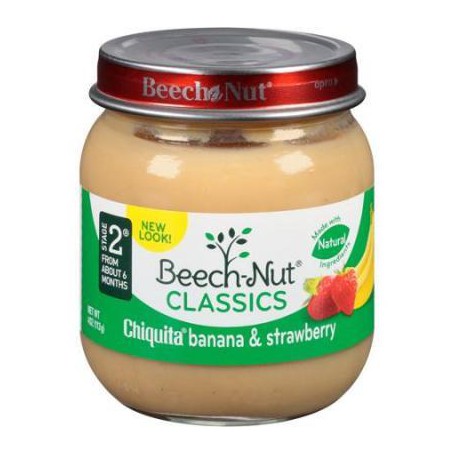 Beech-Nut Classics Stage 2 Chiquita Banana & Strawberry (4OZ)