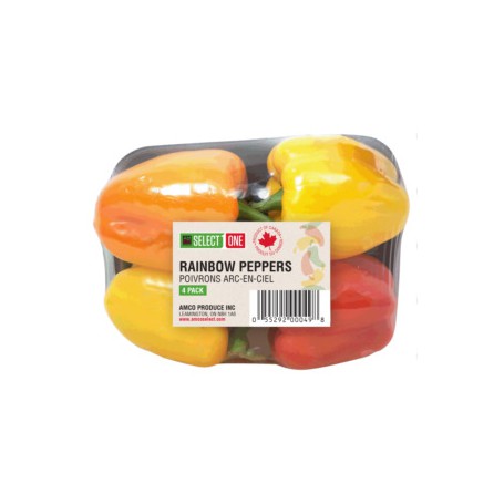 Select One Rainbow Bell Pepper(4PK)