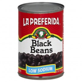 La Preferida Black Beans, Low Sodium (15OZ)