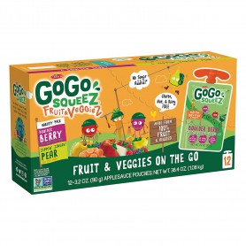 GoGo Squeez Fruit & Veggiez Variety Pack 12 pack(38.4OZ)
