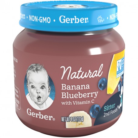 GERBER 2ND FOODS BANANA BLUEBERRY (4 OZ)
