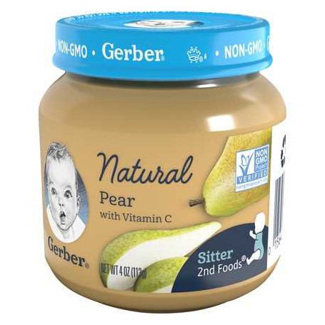 GERBER 2ND FOODS PEAR (4 OZ)