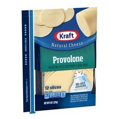 KRAFT NATL PROVOLONE SLICE 8 OZ 