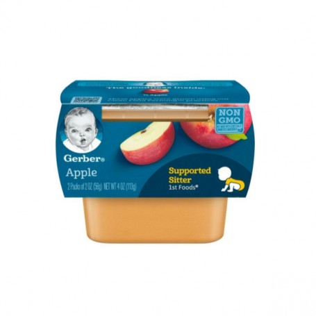 GERBER 1ST APPLE 2OZ 2 PK