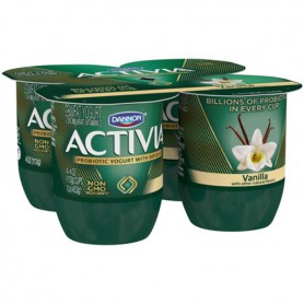 ACTIVIA Vanilla-4oz.4pk (16 OZ)