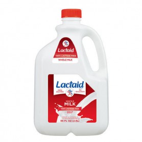 LACTAID WHOLE MILK 100% LACFRE (0.75 GAL)