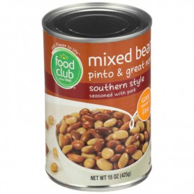 FOOD CLUB MIXED BEANS (PINTO & GREAT NORTHERN) (1 LB)