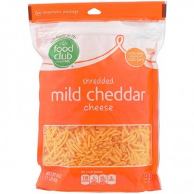FOOD CLUB MILD CHEDDAR SHRED 16 OZ