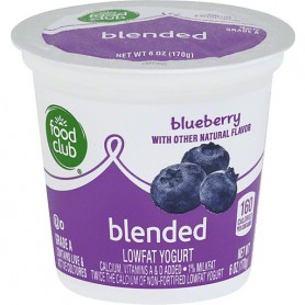 FC GRD A LF BLUBERY YOGURT 6 OZ CUP