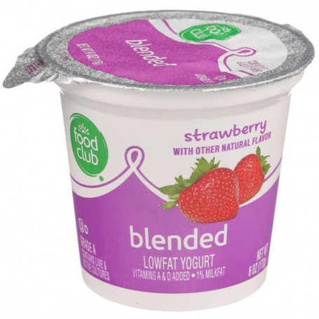 FC GRD A BLENDED STRBERY YOGURT 6 OZ CUP