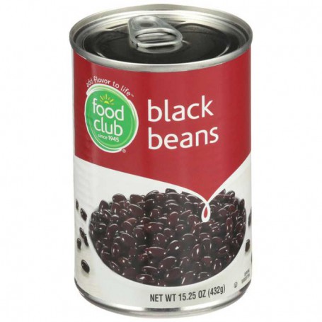 FOOD CLUB BLACK BEANS 15.25 OZ
