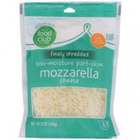 FOOD CLUB MOZZARELLA FINELY SHRED 8 OZ