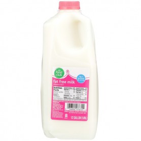 FOOD CLUB FAT FREE SKIM MILK HALF GAL