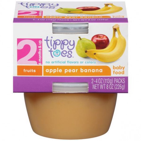 TT APPLE PEAR BANANA 2-4 OZ TUBS