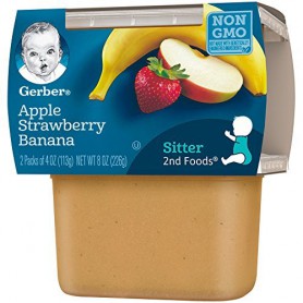 GERBER 2ND APL STRBRY 4 OZ 2 PK