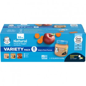 GRBR 1ST FD NAT FRT&VEG VRTY PK 8-4 OZ