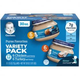 GERBER 2ND FD TROP ADV PUREE FAV VRTY 16-4 OZ
