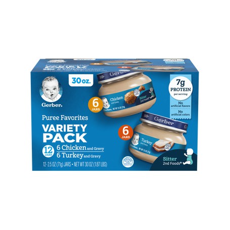 GERBER 2ND FD TROP ADV PUREE FAV VRTY 16-4 OZ