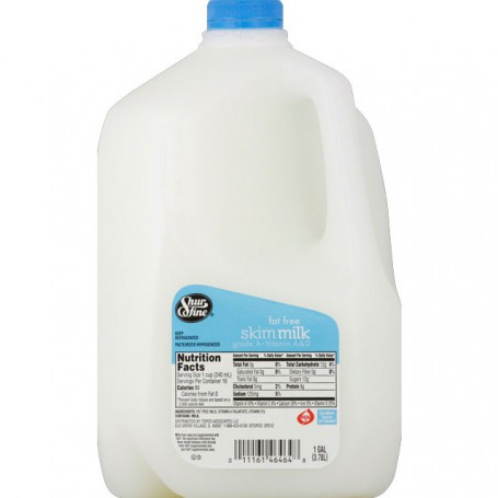 SHURFINE FAT FREE MILK (1 GAL)