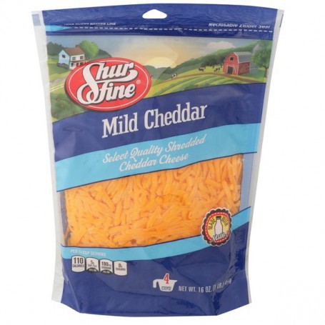 SHURFINE MILD CHEDDAR CHEESE (16 OZ)
